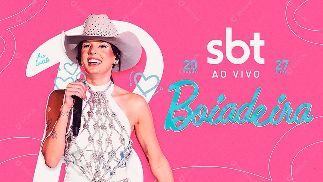 Banner Flyer Boiadeira SBT Social Media PSD Editável