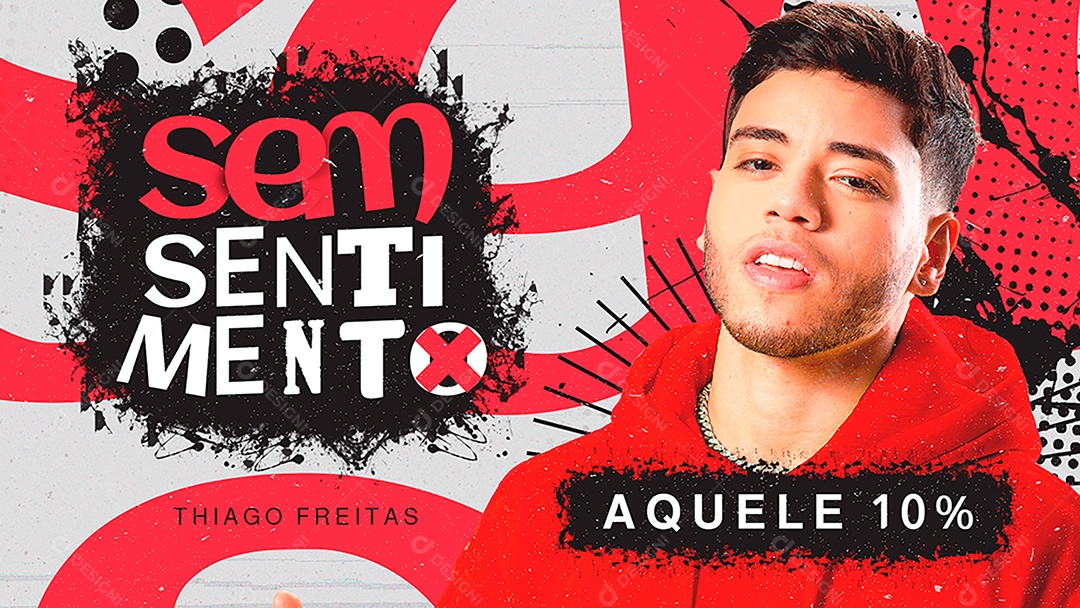 Banner Flyer Sem Sentimento Social Media PSD Editável
