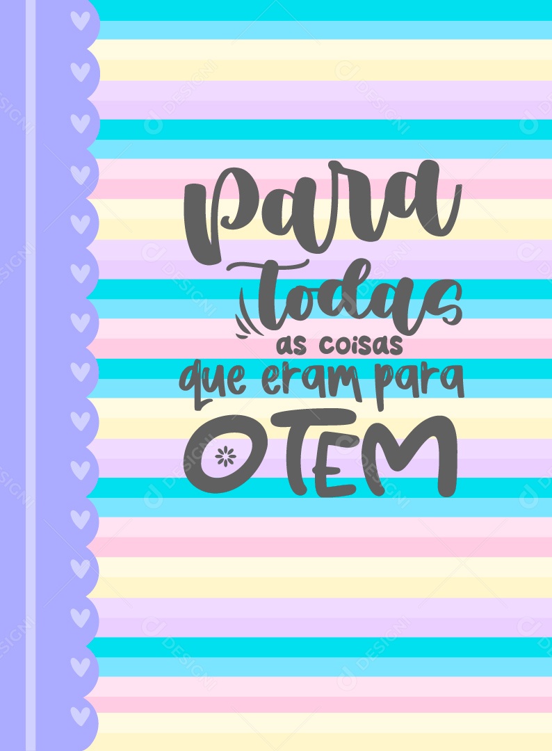 Lettering Para Todas As Coisas Vetor EPS