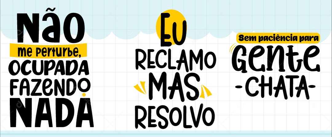 Lettering Frases e Palavras Escritas Vetor EPS