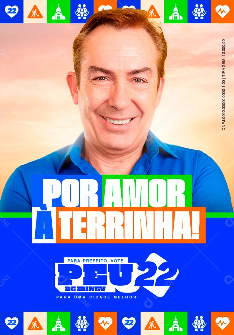 Flyer Política Social Media PSD Editável