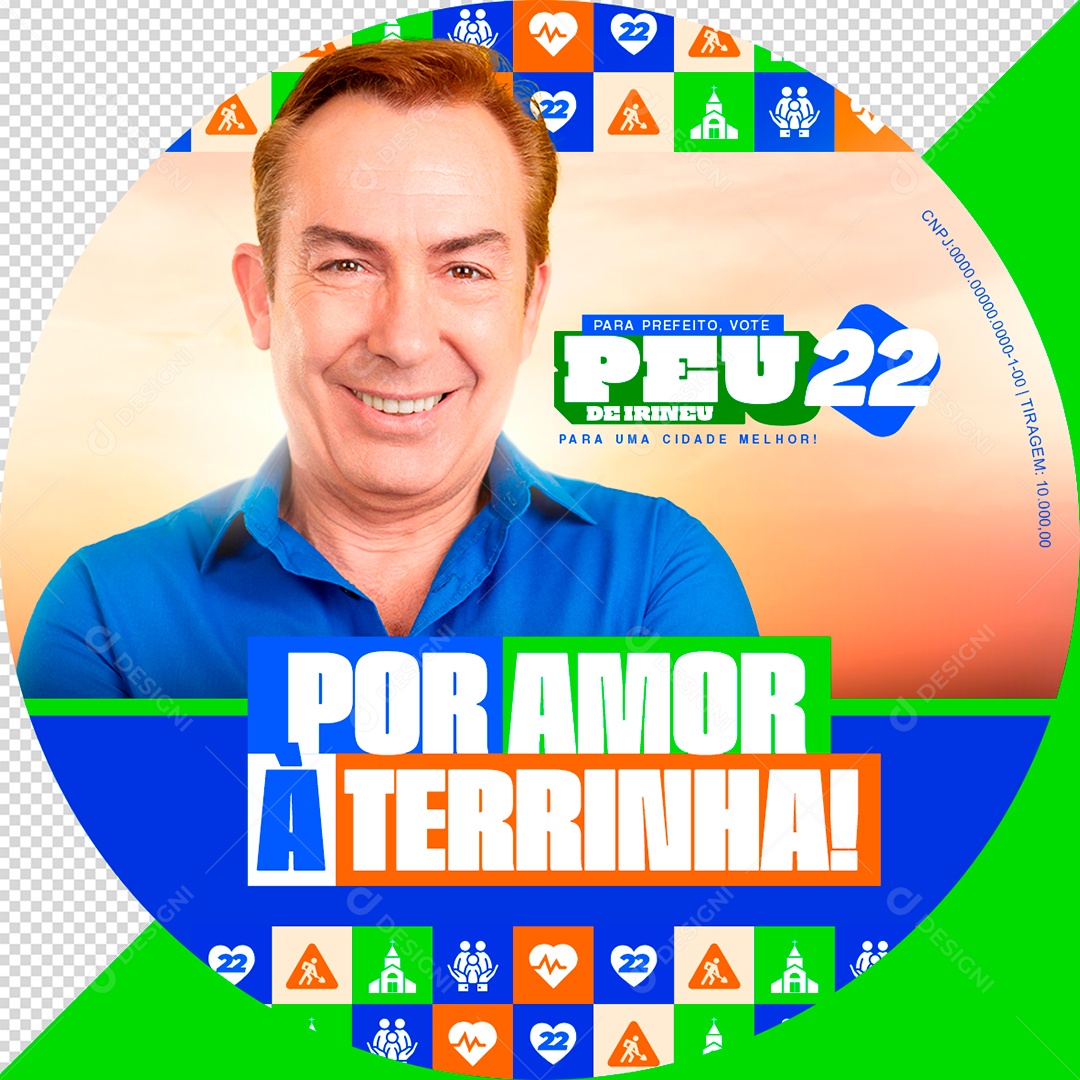 Flyer Política Adesivaço Social Media PSD Editável