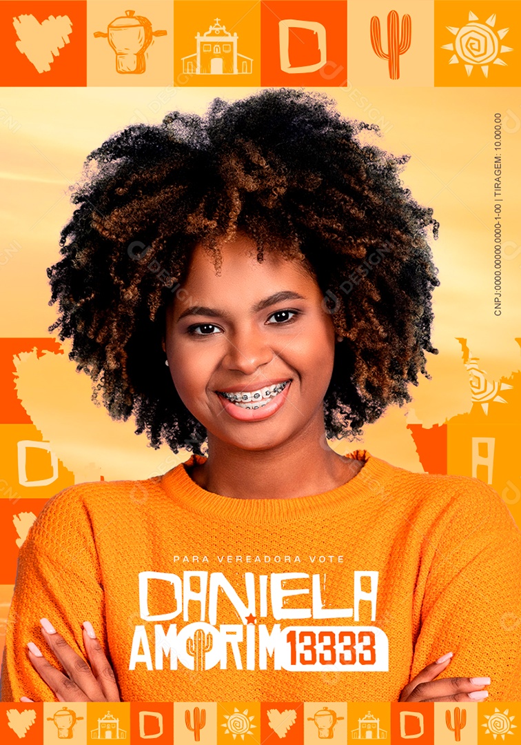 Flyer Política Social Media PSD Editável