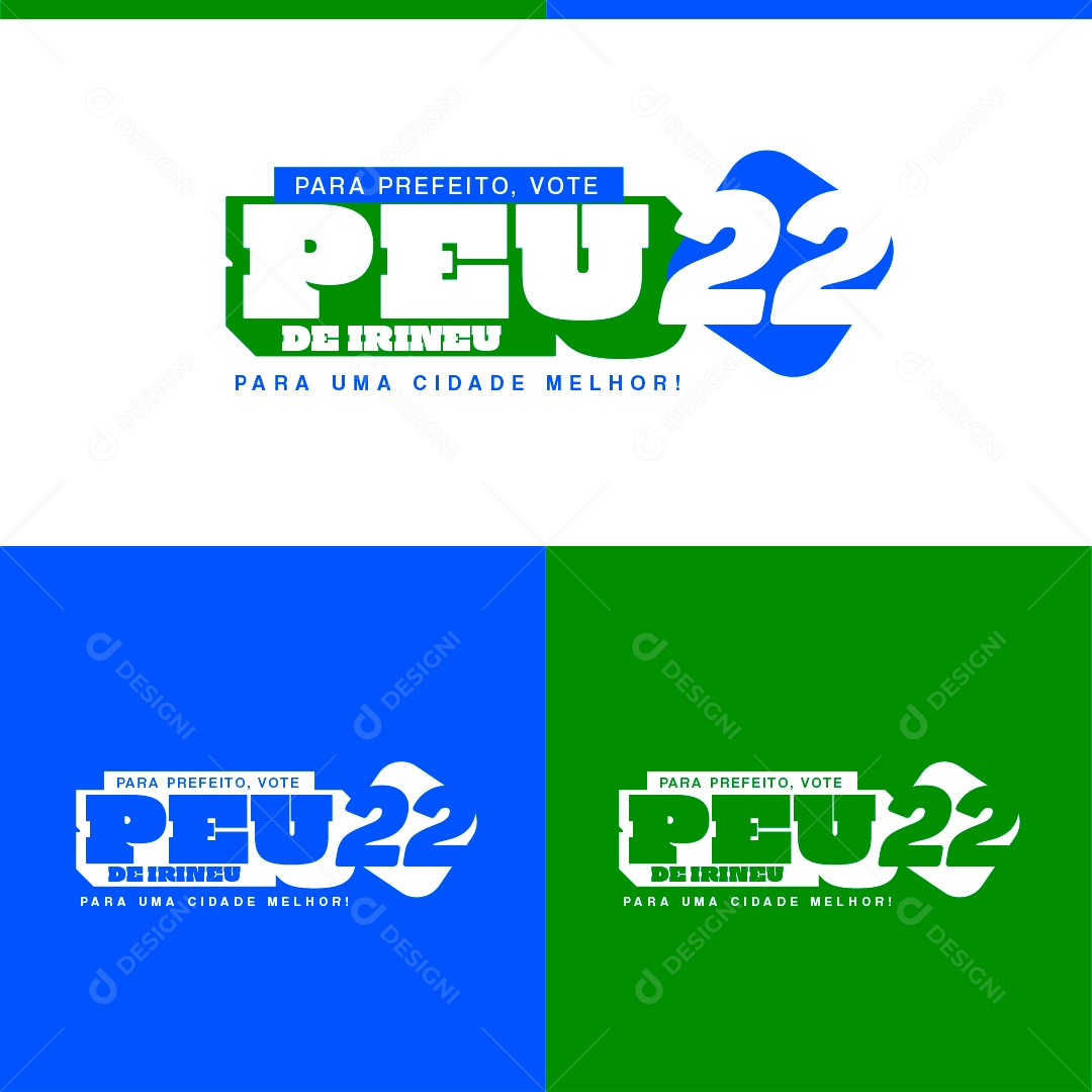 Logotipo Política Social Media PSD Editável