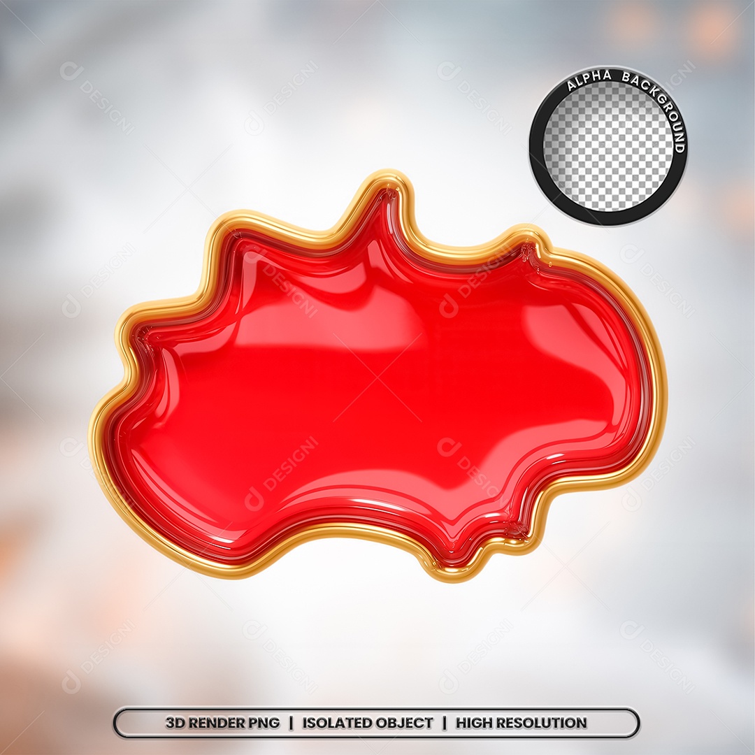 Selo 3D Render Placa De Natal Elemento Ícone PSD