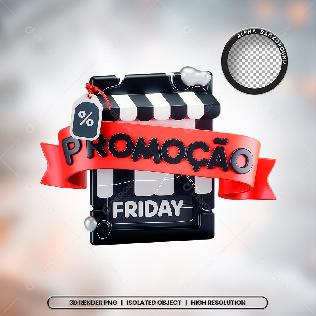 Selo 3D Render Promoção Elemento Ícone PSD