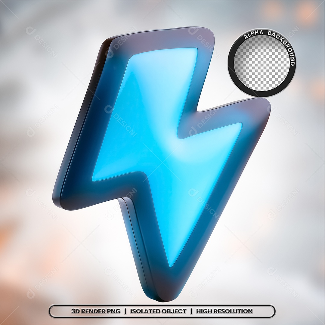 Seal 3D Render Raise Element Icon PSD