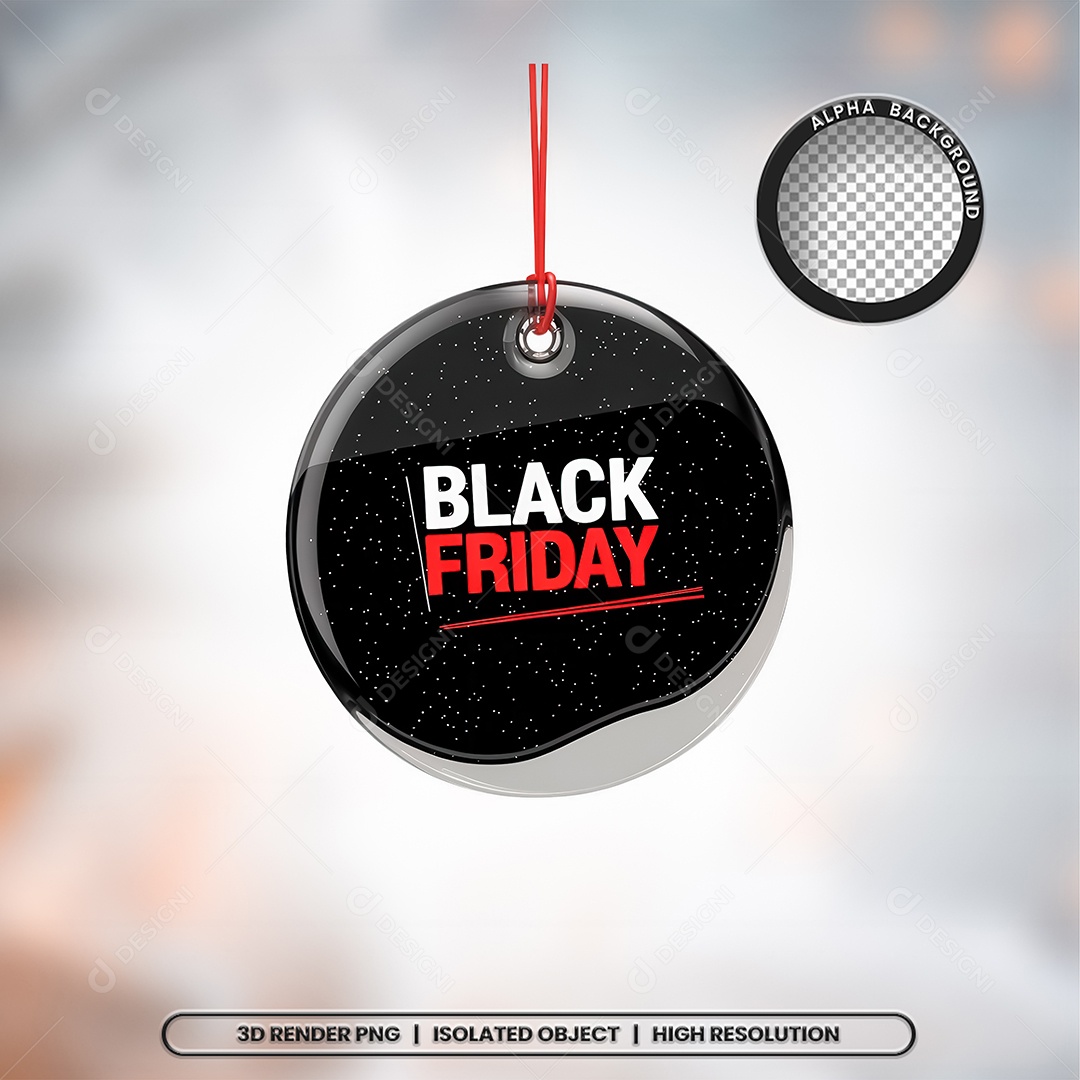 Black Friday Selo 3D Composição PSD