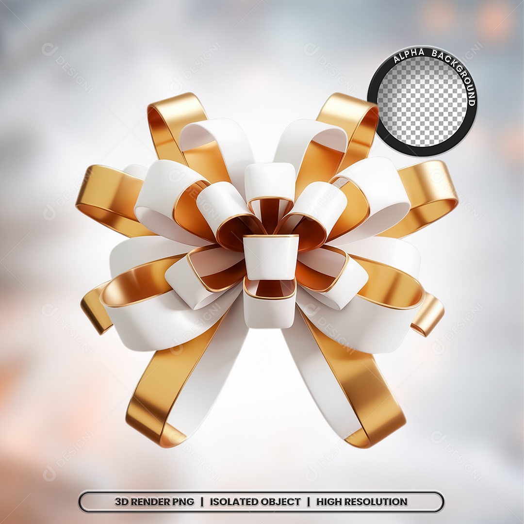 Elemento 3D Laço para Composição PSD