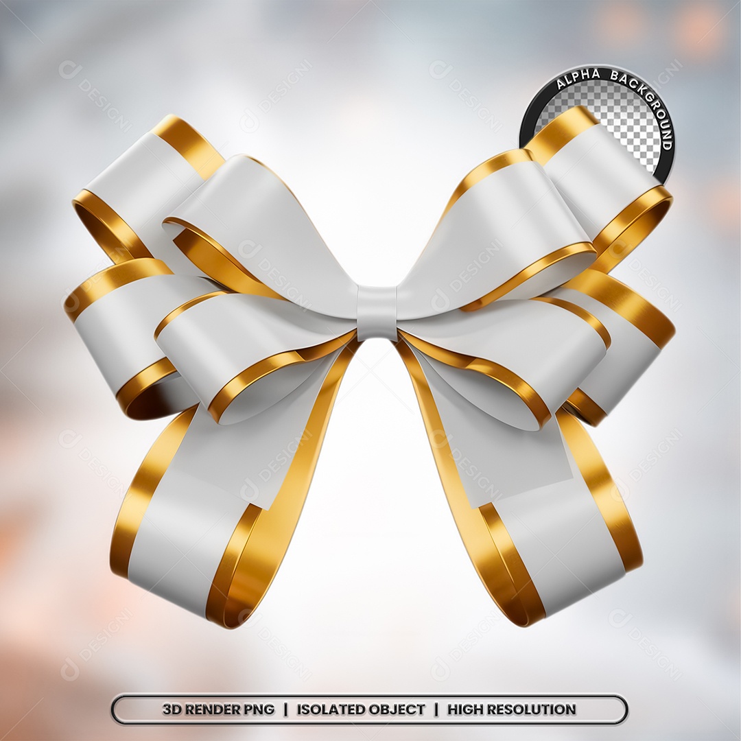 Elemento 3D Laço para Composição PSD