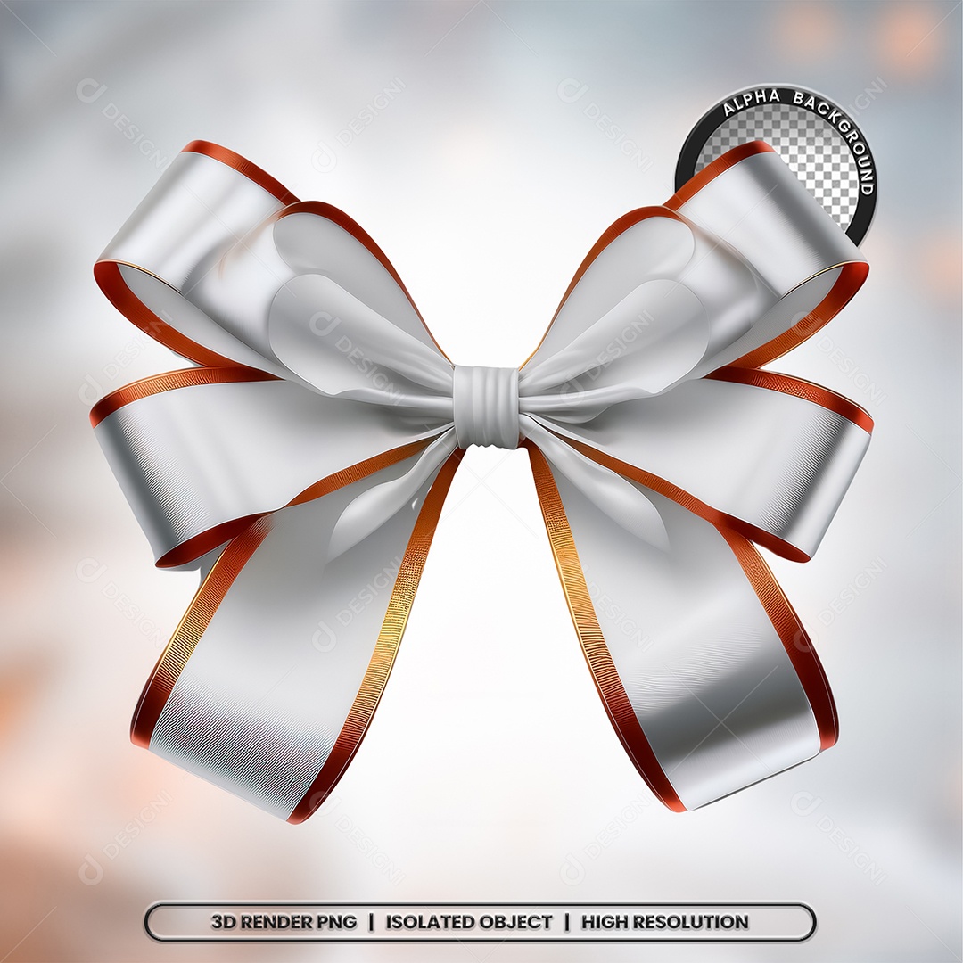 Elemento 3D Laço para Composição PSD