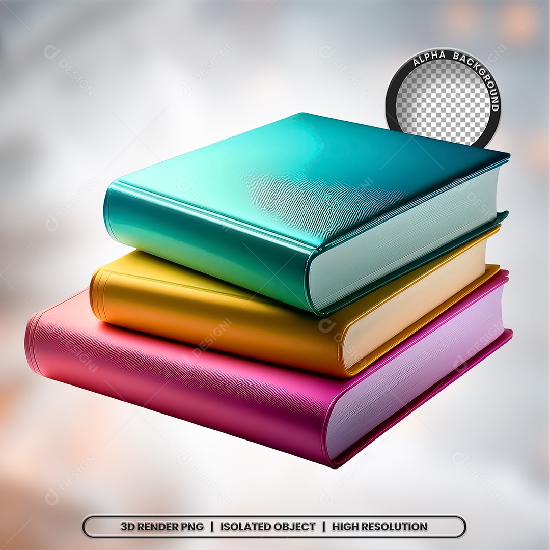 Livro Elemento 3D para Composição PSD