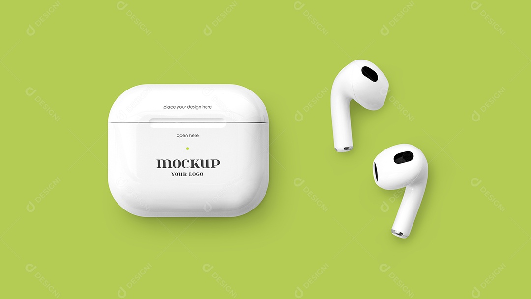 Mockup de Fone de Ouvido PSD Editável