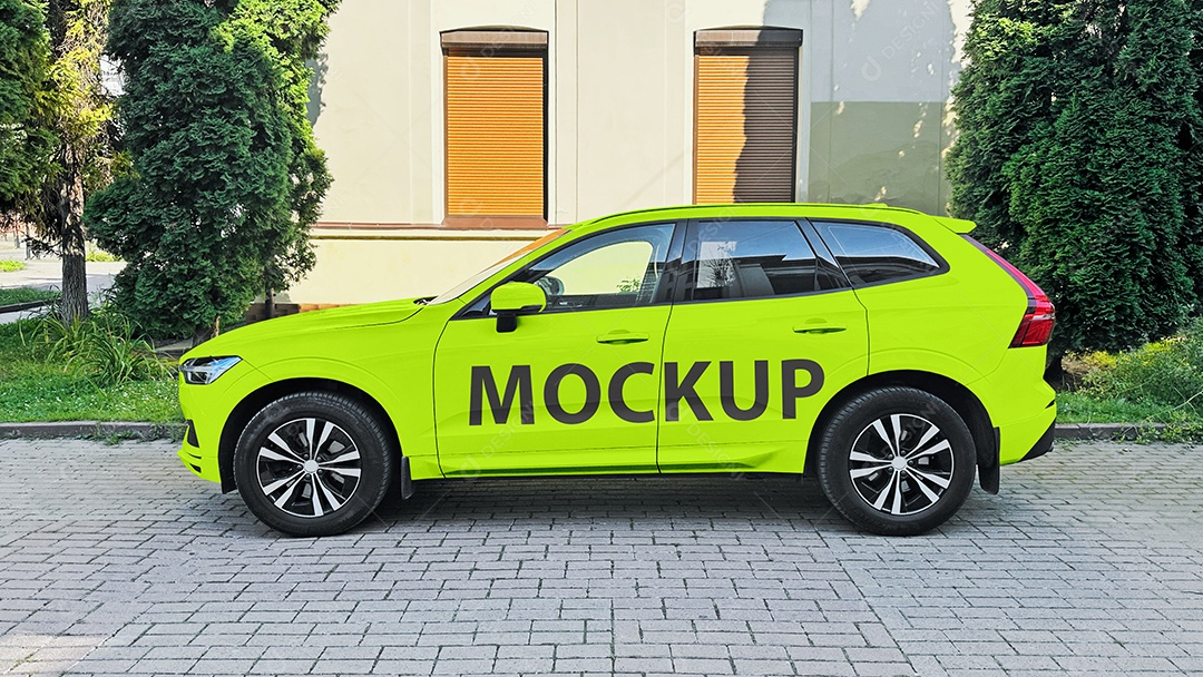 Mockup de Carro PSD Editável