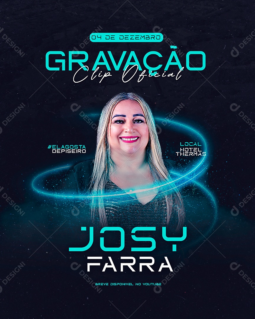 Feed Flyer Gravação Social Media PSD Editável