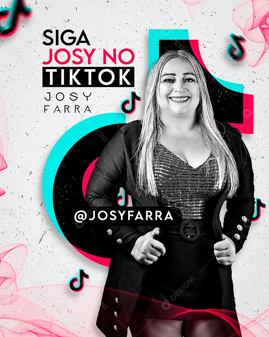 Feed Flyer SIga Josy No Tik Tok Social Media PSD Editável
