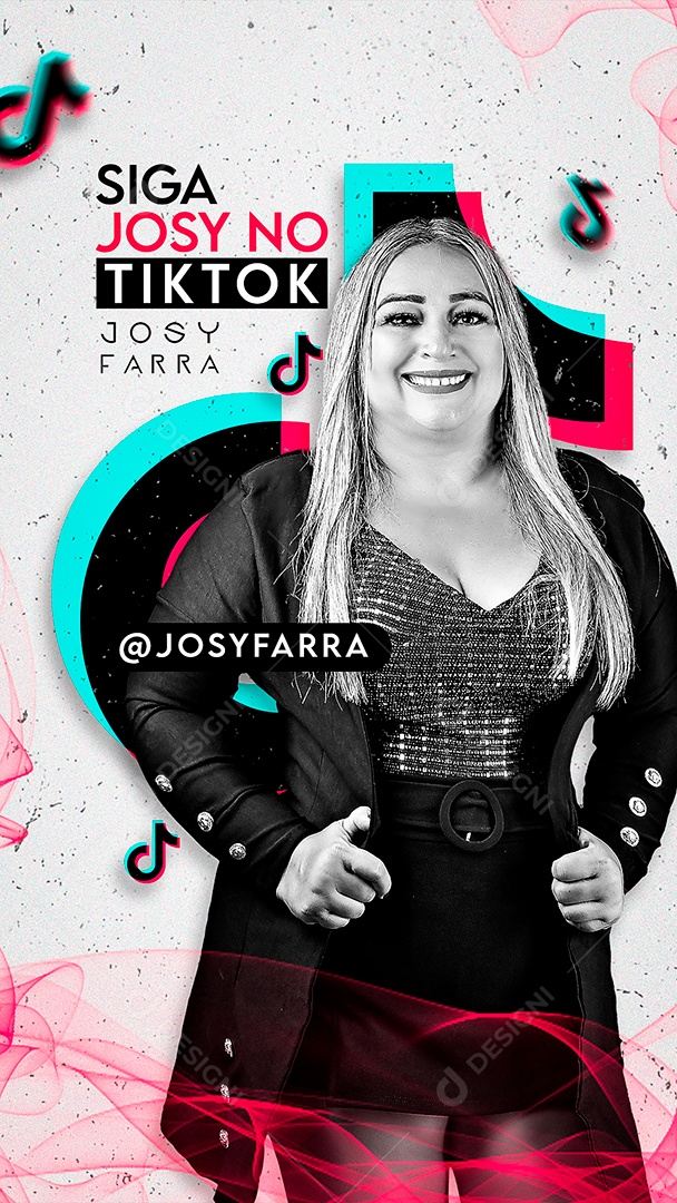 Story Flyer SIga Josy No Tik Tok Social Media PSD Editável
