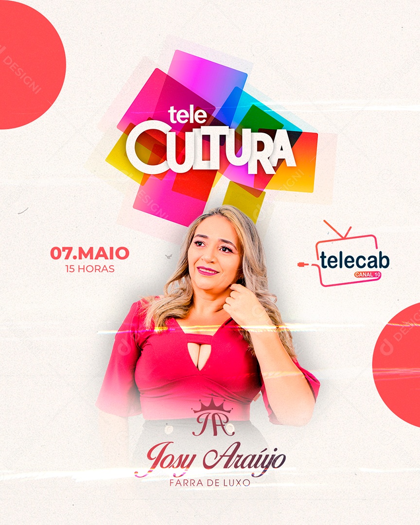 Story Flyer Tele Cultura Social Media PSD Editável