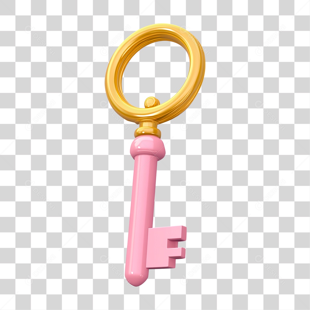 Chave Rosa Outubro Rosa PNG Transparente