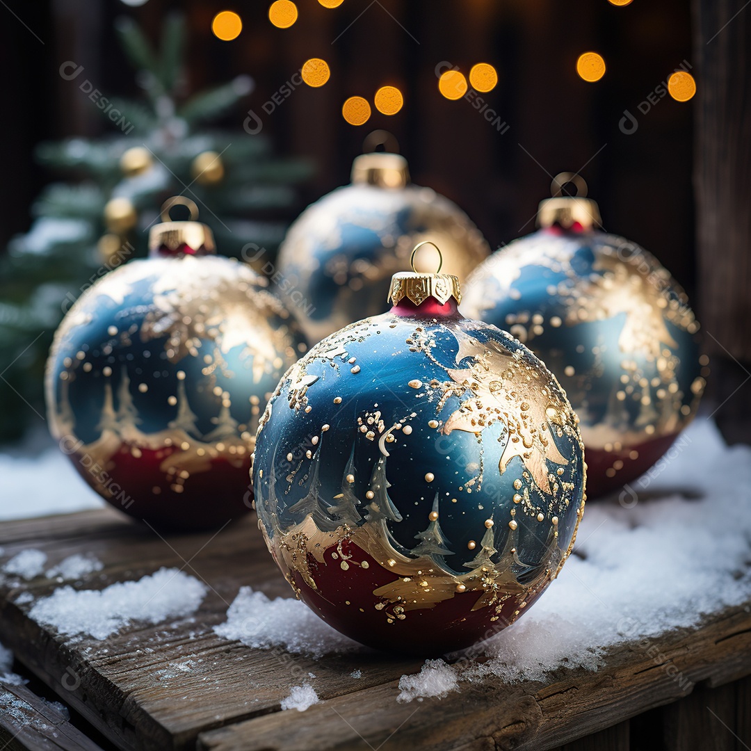 Bolas para decoração natalina