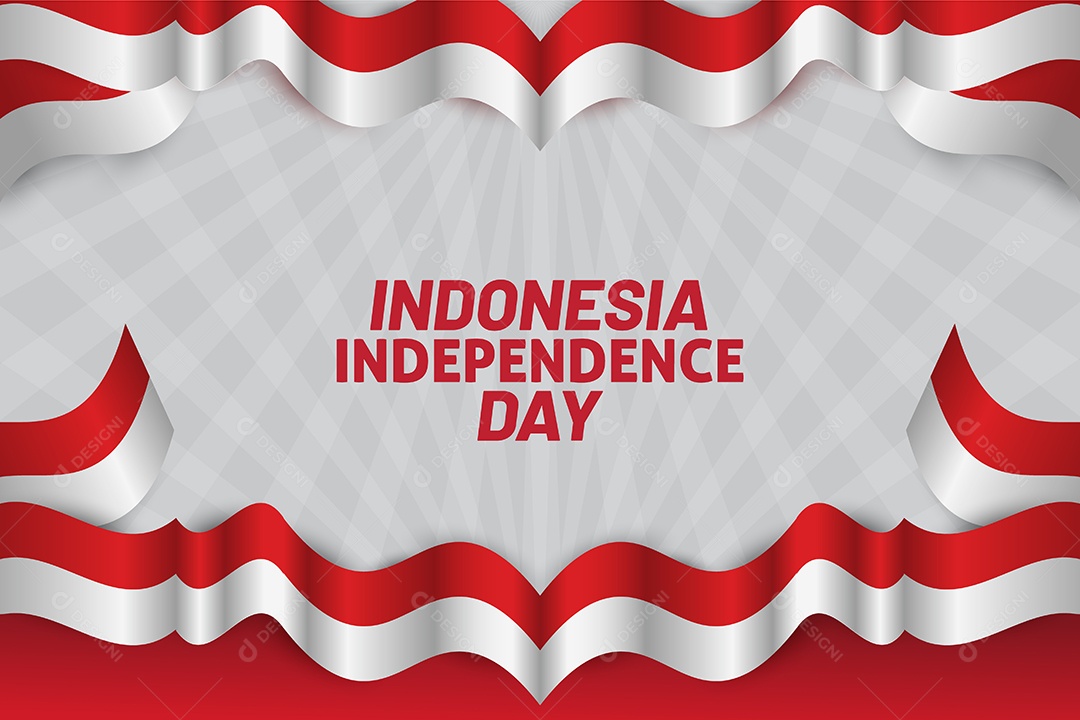 Dia da Independência da Indonésia Vetor EPS