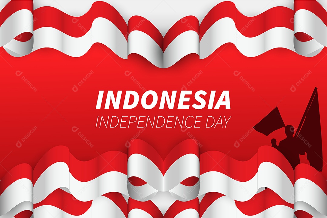 Dia da Independência da Indonésia Vetor EPS