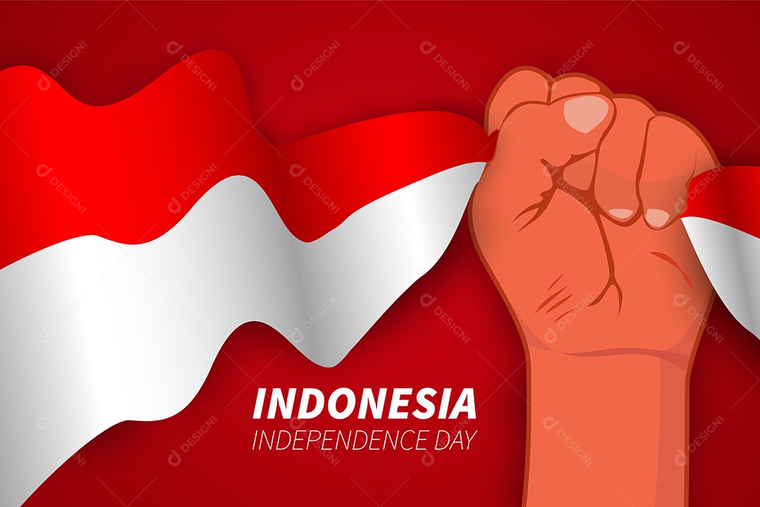 Dia da Independência da Indonésia Vetor EPS