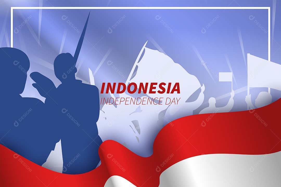 Dia da Independência da Indonésia Vetor EPS