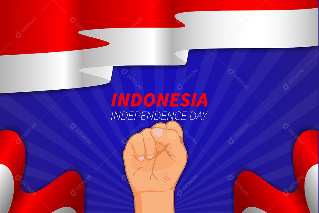 Dia da Independência da Indonésia Vetor EPS