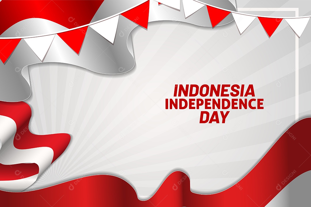 Dia da Independência da Indonésia Vetor EPS