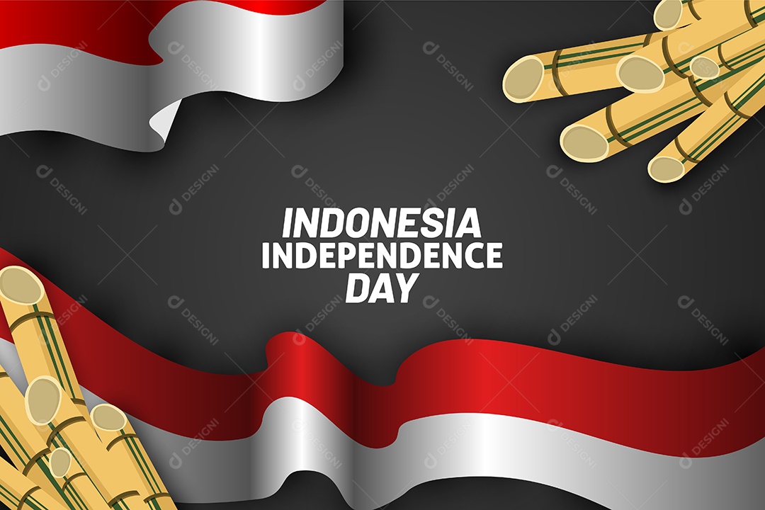 Dia da Independência da Indonésia Vetor EPS