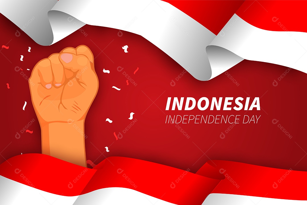 Dia da Independência da Indonésia Vetor EPS