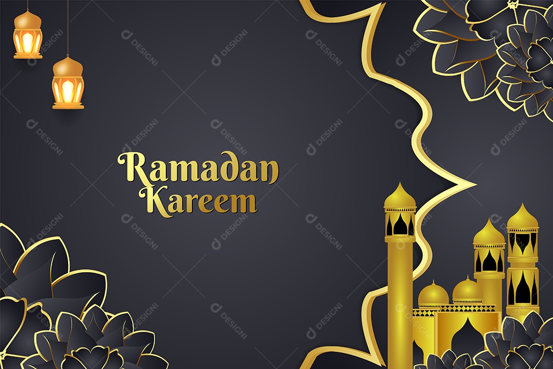 Background do Ramadã Ilustração Vetor EPS