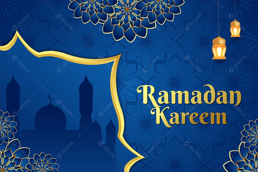 Background do Ramadã Ilustração Vetor EPS