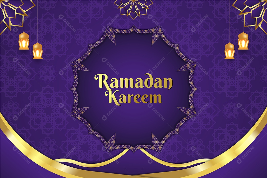 Background do Ramadã Ilustração Vetor EPS