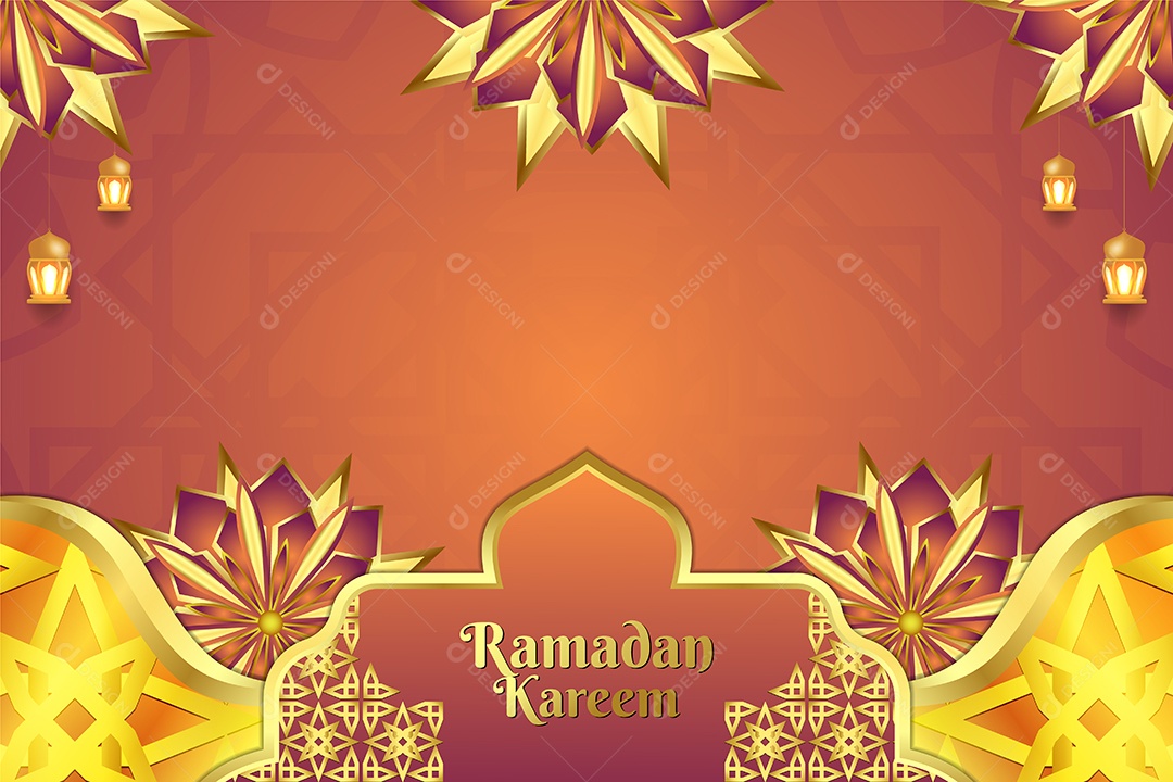 Background do Ramadã Ilustração Vetor EPS