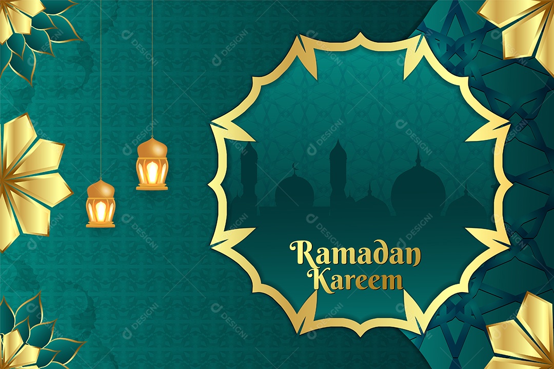 Background do Ramadã Ilustração Vetor EPS