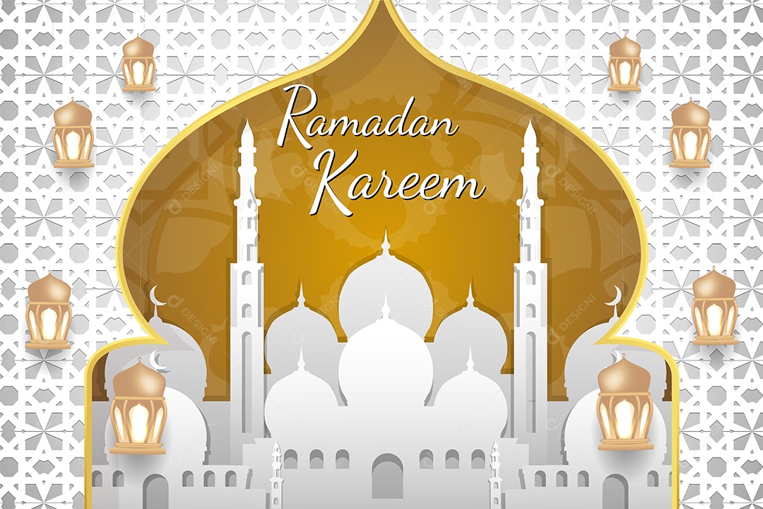 Background do Ramadã Ilustração Vetor EPS