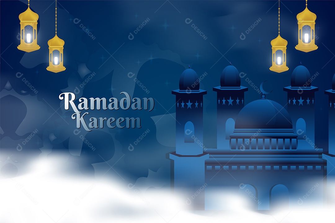 Background do Ramadã Ilustração Vetor EPS