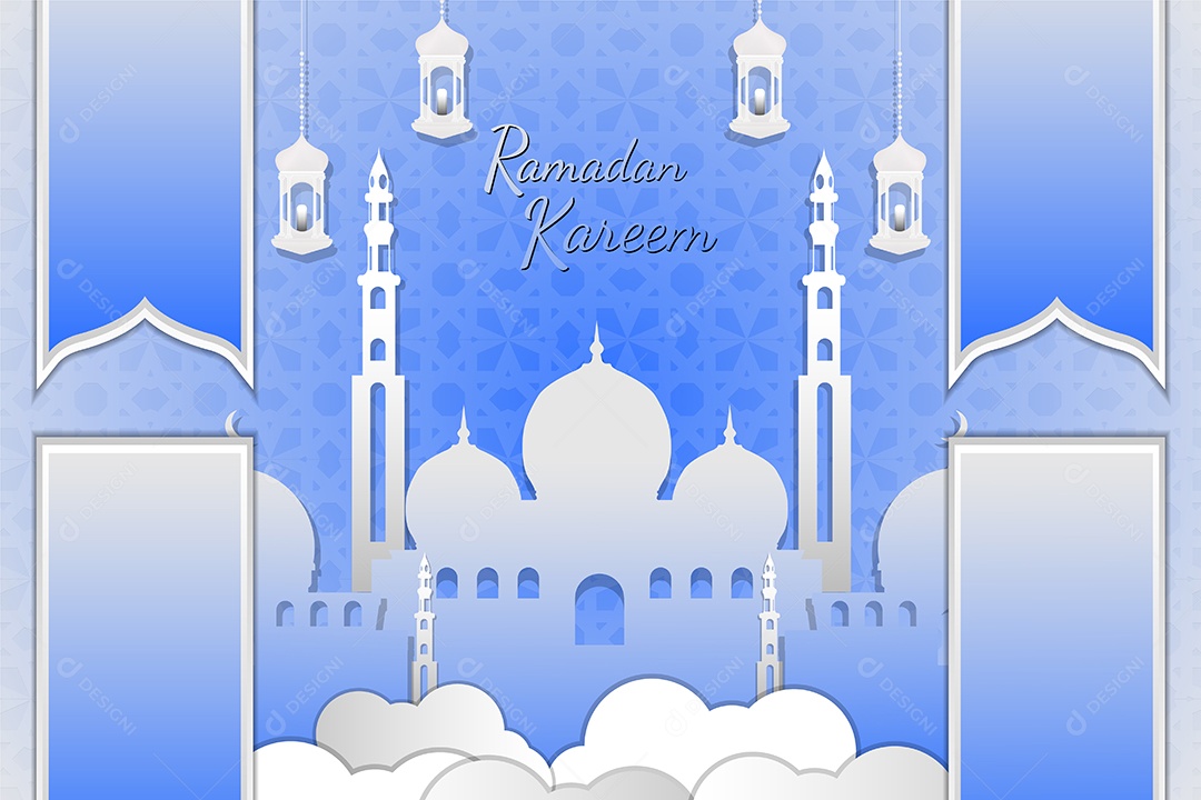 Background do Ramadã Ilustração Vetor EPS