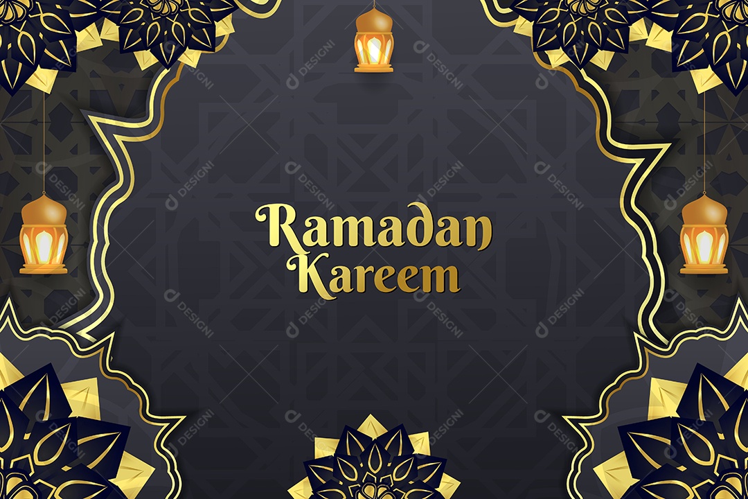 Background do Ramadã Ilustração Vetor EPS