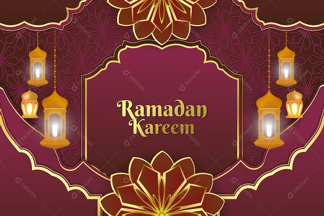 Background do Ramadã Ilustração Vetor EPS