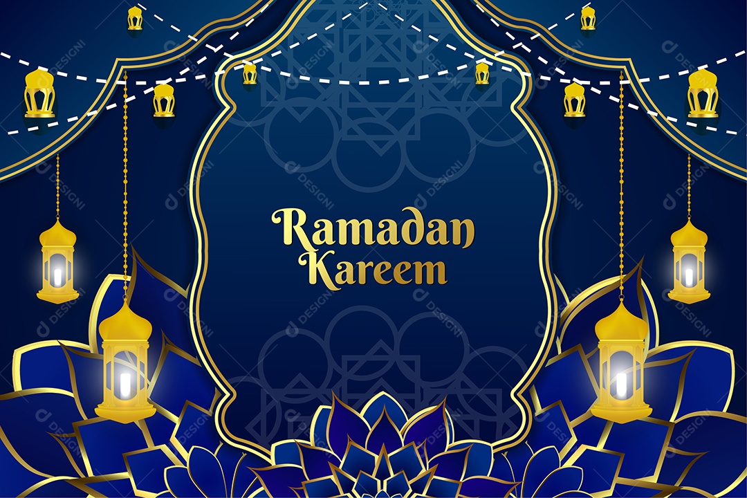Background do Ramadã Ilustração Vetor EPS