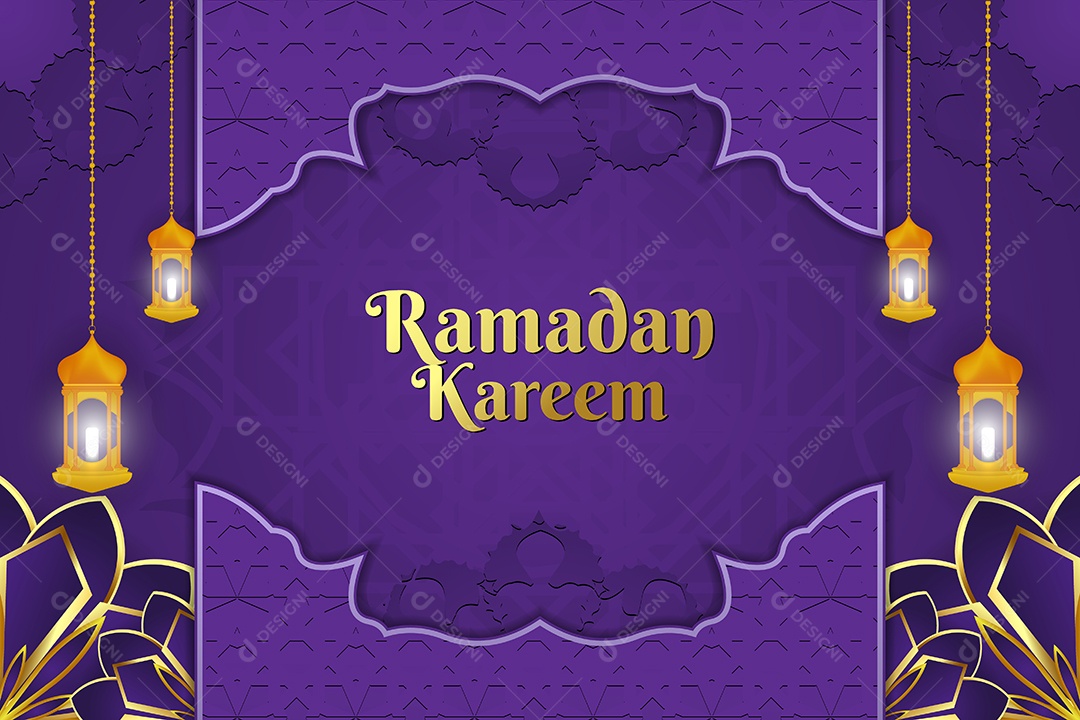 Background do Ramadã Ilustração Vetor EPS