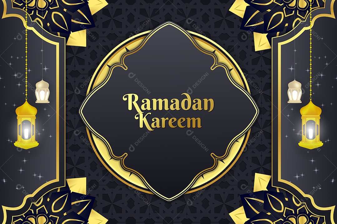 Background do Ramadã Ilustração Vetor EPS