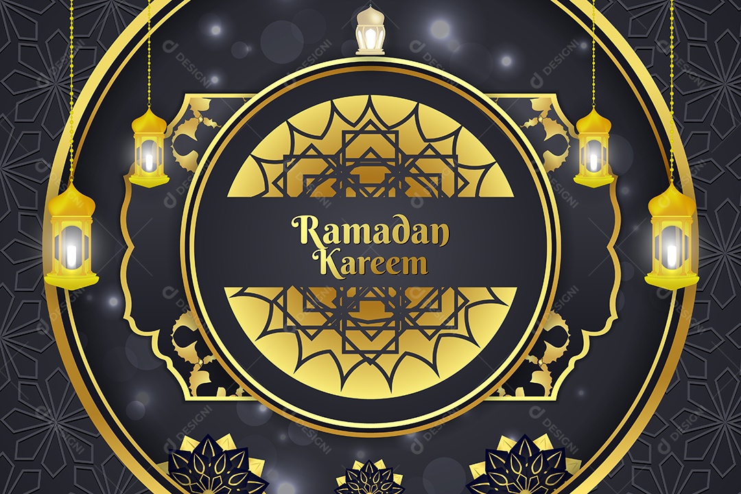 Background do Ramadã Ilustração Vetor EPS