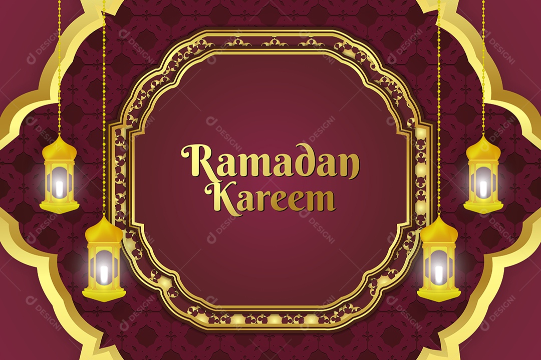 Background do Ramadã Ilustração Vetor EPS