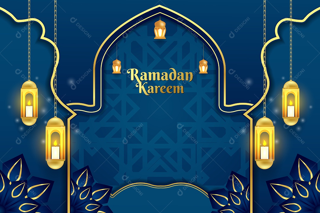 Background do Ramadã Ilustração Vetor EPS