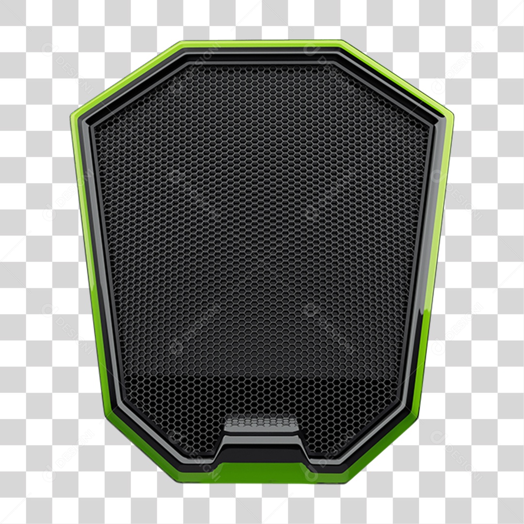 Elemento 3D Placa de Metal PNG Transparente