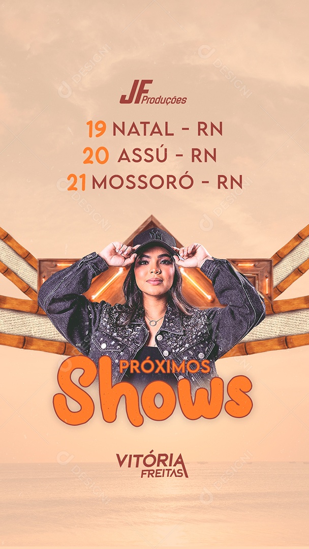 Story Próximos Shows Social Media PSD Editável